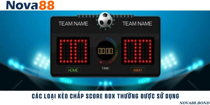 Những loại kèo chấp score box thường gặp khi tham gia cá cược bóng đá