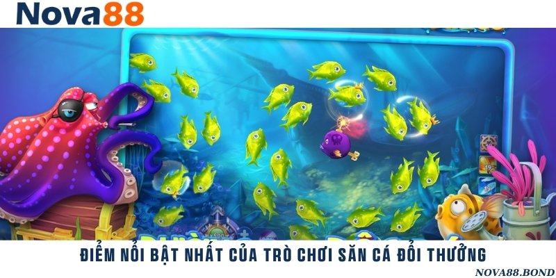 Săn cá đổi thưởng nổi bật khi cung cấp đa dạng sinh vật và kho vũ khí đồ sộ