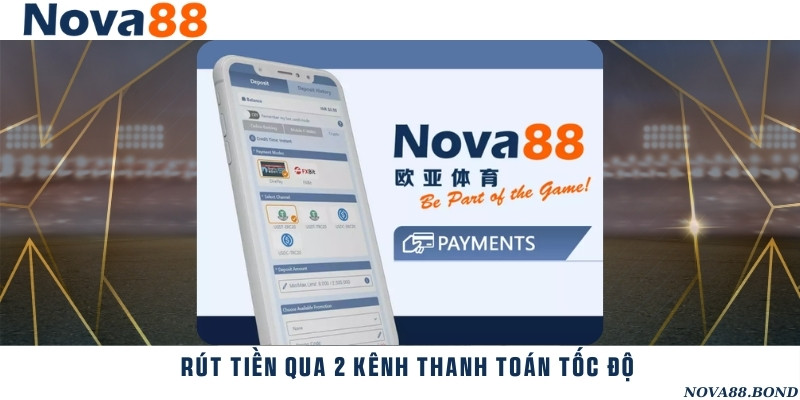 2 kênh giao dịch rút tiền nhanh chóng