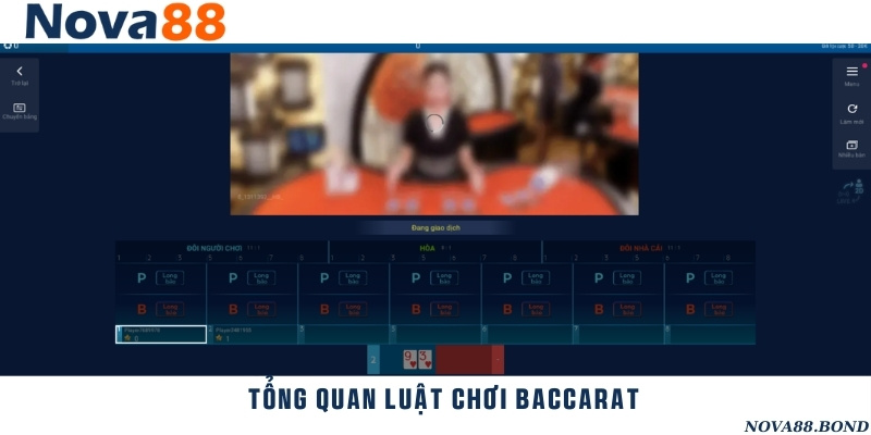Tổng quát luật chơi game bài Baccarat cơ bản